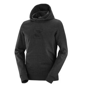 Buzo Salomon Hombre LOGO LT HOODIE II M con Capucha color Negro melange 