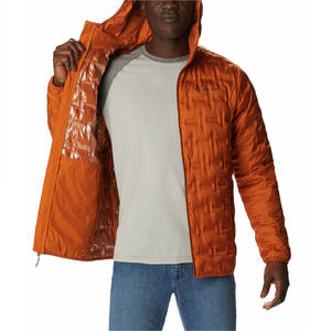Campera COLUMBIA DELTA RIDGE DOWN HOODED de hombre color Naranja 