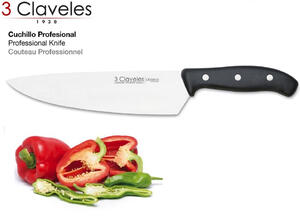 Cuchillo 3 Claveles acero inoxidable 20 Cm Domus cocinero