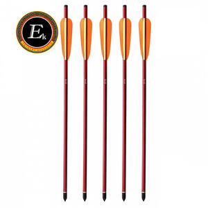Flecha Archery Research aluminio Rojo blister  X 6 unidades 6.5