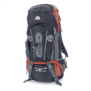 Mochila Doite Trekking Sendero 60 black red  color negro rojo