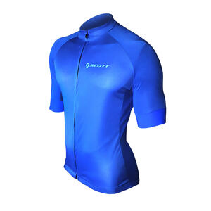 Remera Unisex manga corta ciclismo Scott Premium color azul 
