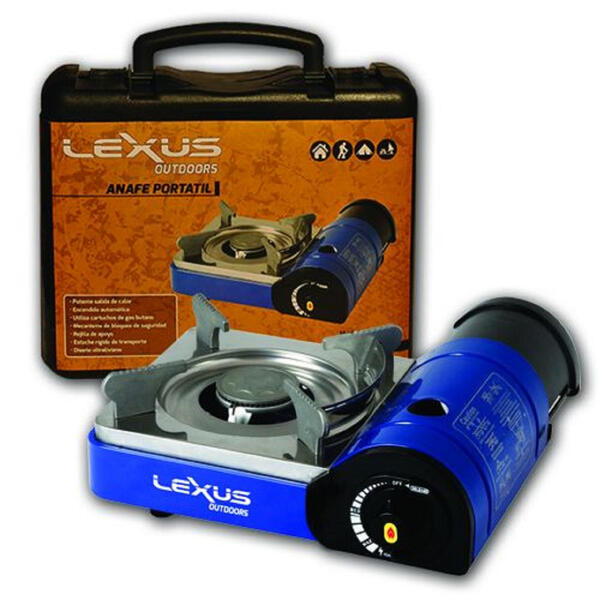 Anafe  Lexus c/valija una hornalla encendido electronico color azul 2 kw