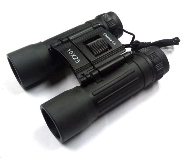 Binocular Cannon 10x25 plegable negro c/estuche