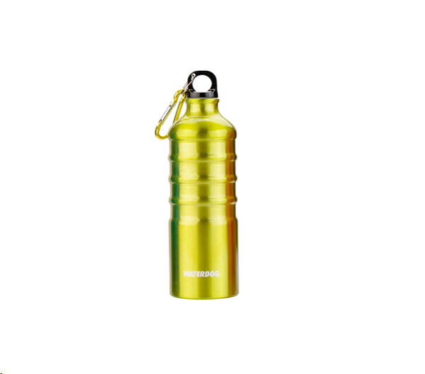 Botella Waterdog Aluminio mod. Ab1q075gy 750cc. verde limon mosqueton