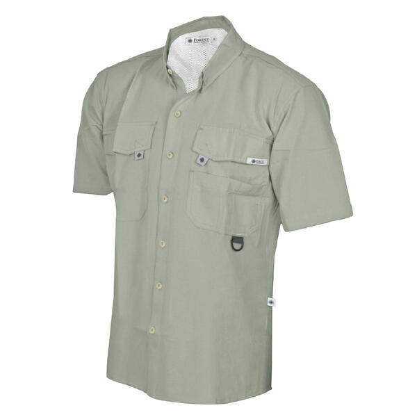 Camisa Forest hombre ISIQUE Stone manga corta 