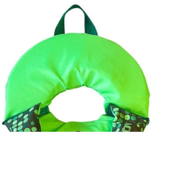 Chaleco Aquafloat niño Ski con cordon ribbon verde fluor T01