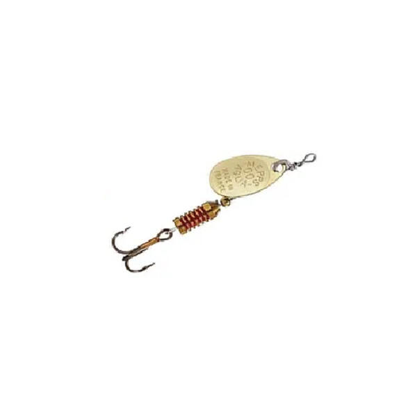 Cuchara Mepps Aglia Decoree Par100 N 2 Oro C/puntos Rojos
