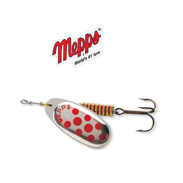 Cuchara Mepps Comet Ccr200 N 0 Plata color rojo