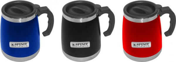 Jarro termico Spinit C03 600 CC int. acero negro