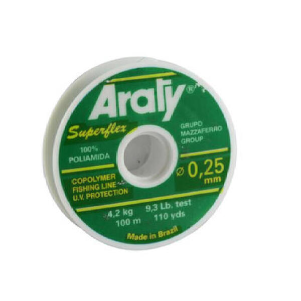 Nylon Araty superflex 0.25 X 100 Mt. Natural