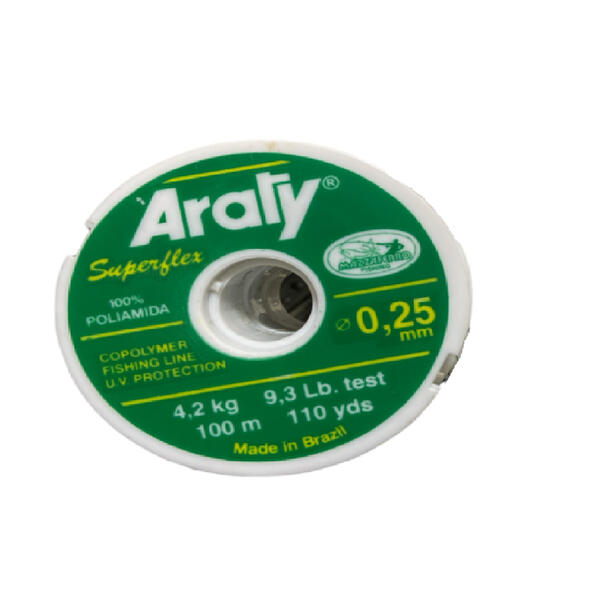 Nylon Araty superflex 0.25 X 100 Mt. Natural