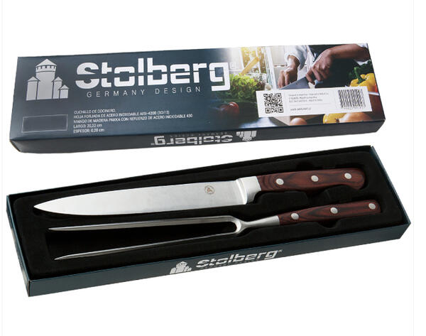 Set Cuchillo + Tenedor Stolberg para asado STB104
