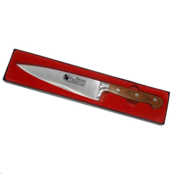 Trinche Trento ac. inox. forjado GOURMET madera 20 cm.